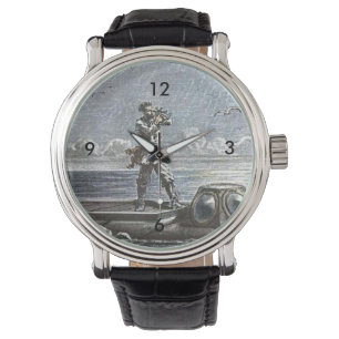 Reloj De Pulsera Ilustracion de las ligas de capitán Nemo Verne