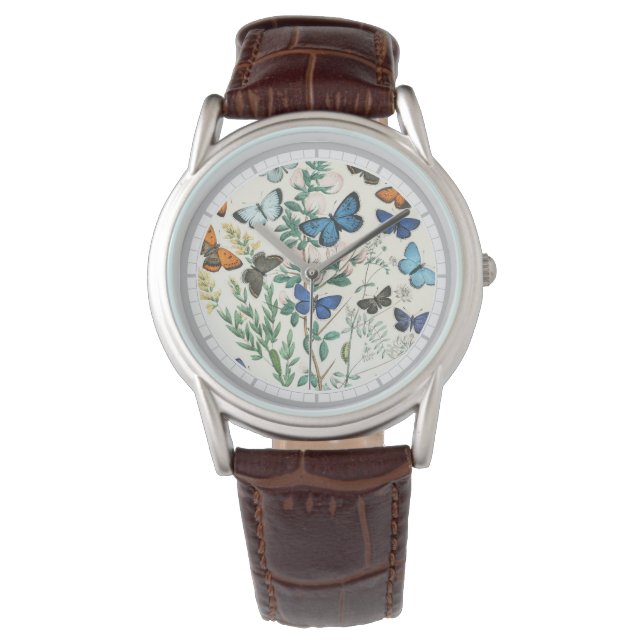 Reloj De Pulsera Ilustracion de mariposas en Watch (Anverso)