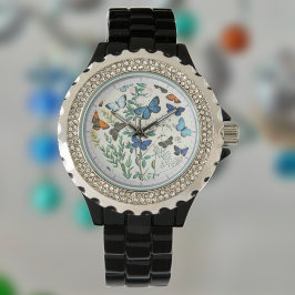 Reloj De Pulsera Ilustracion de mariposas en Watch