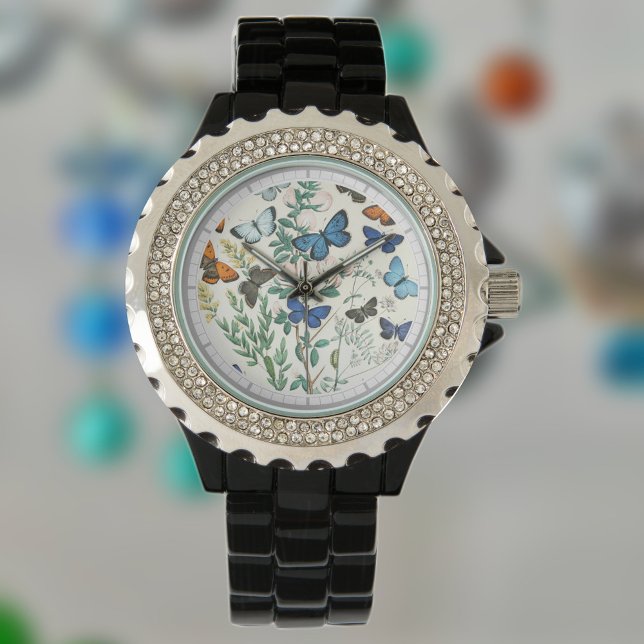 Reloj De Pulsera Ilustracion de mariposas en Watch (Subido por el creador)