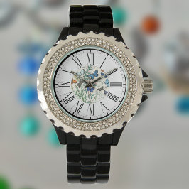 Reloj De Pulsera Ilustracion de mariposas en Watch