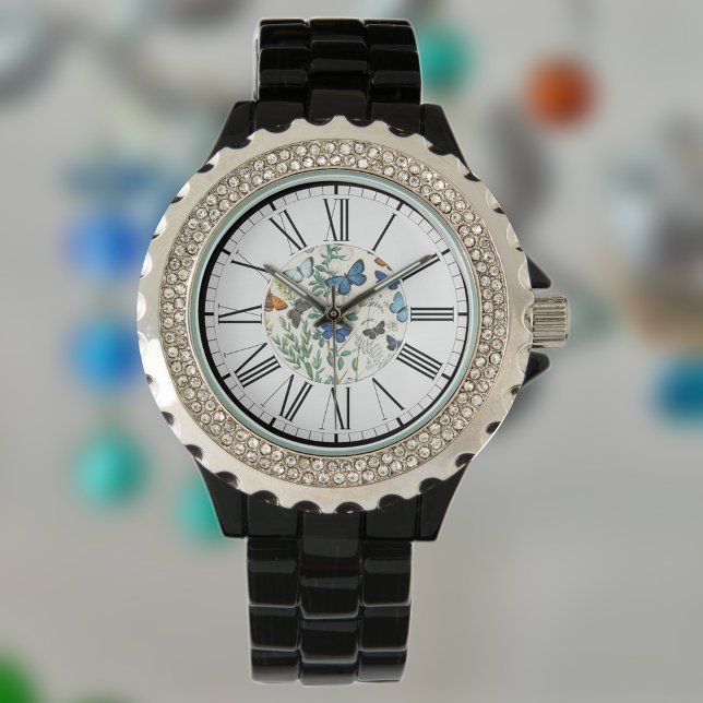 Reloj De Pulsera Ilustracion de mariposas en Watch (Subido por el creador)