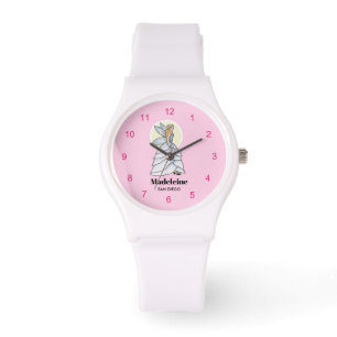Reloj De Pulsera Ilustracion de moda de la princesa lechera