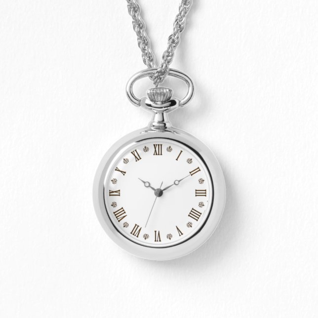 Reloj De Pulsera Ilustracion de números numéricos romanos (Anverso)