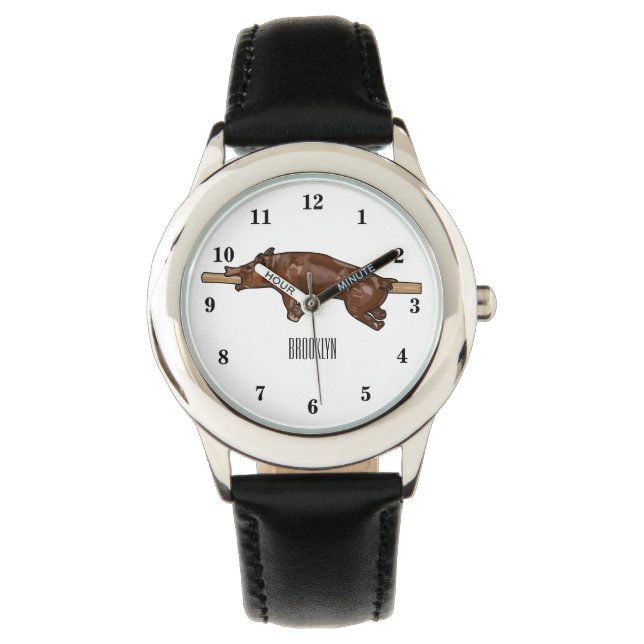 Reloj De Pulsera Ilustracion de personalizado asado de cerdo / cerd (Anverso)