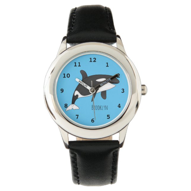 Reloj De Pulsera Ilustracion de personalizado de ballenas asesina (Anverso)