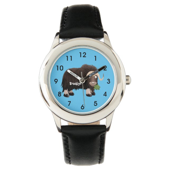 Reloj De Pulsera Ilustracion de personalizado de buey hongo (Anverso)