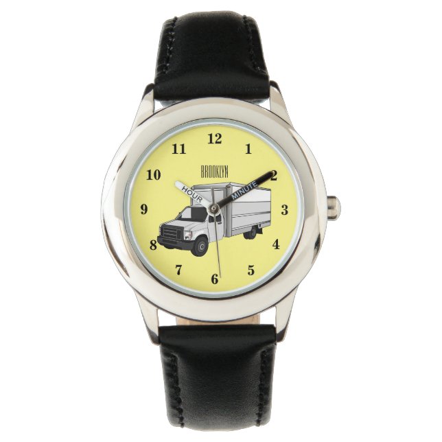 Reloj De Pulsera Ilustracion de personalizado de camiones de cajas (Anverso)