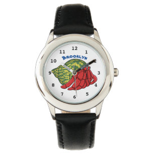 Reloj De Pulsera Ilustracion de personalizado de cangrejo ermitaño