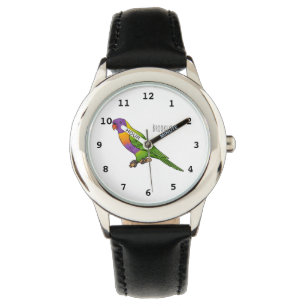 Reloj De Pulsera Ilustracion de personalizado de cocodrilo arcoiris