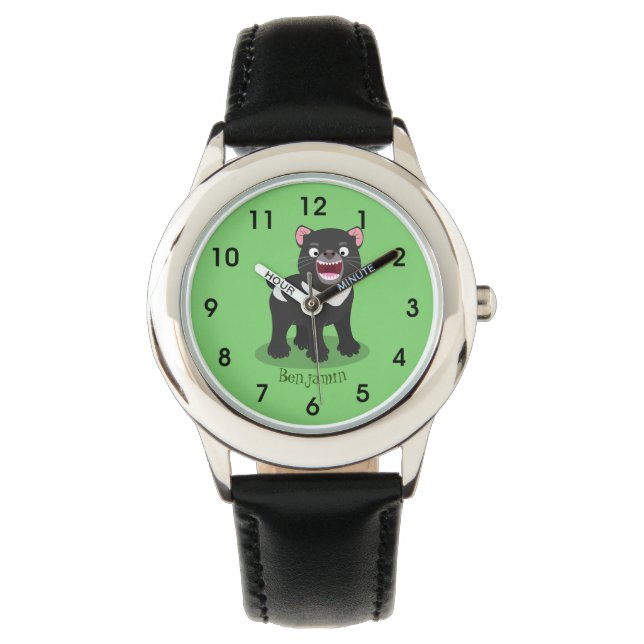 Reloj De Pulsera Ilustracion de personalizado de demonio de Tasmani (Anverso)