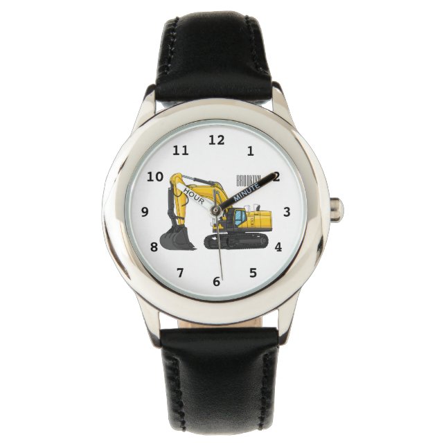 Reloj De Pulsera Ilustracion de personalizado de excavadora de rast (Anverso)