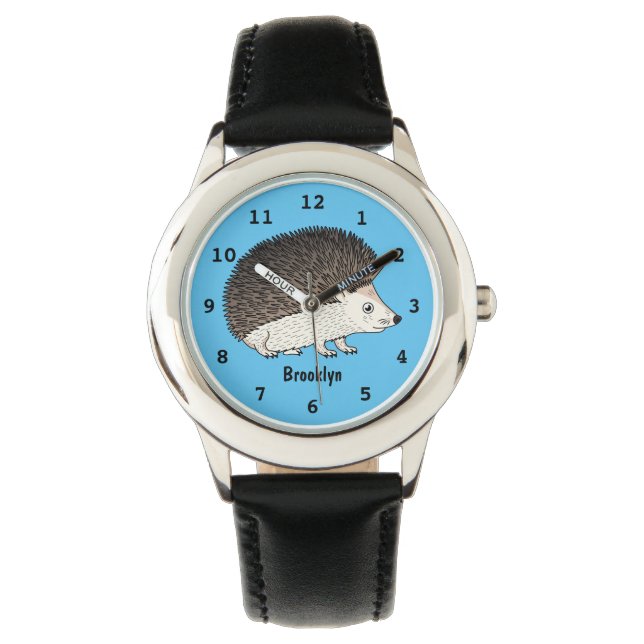 Reloj De Pulsera Ilustracion de personalizado de hedgehog espinoso (Anverso)