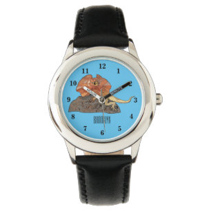 Reloj De Pulsera Ilustracion de personalizado de lagarto de cuello