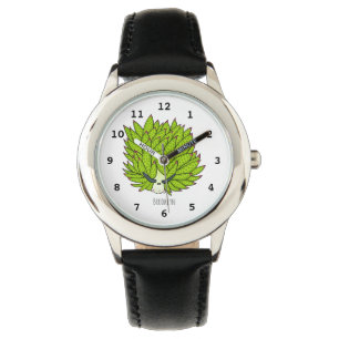 Reloj De Pulsera Ilustracion de personalizado de lodo de hoja