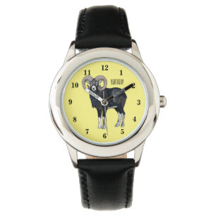 Reloj De Pulsera Ilustracion de personalizado de ovino Mouflon