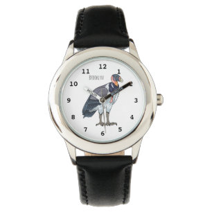 Reloj De Pulsera Ilustracion de personalizado de pájaro buitre rey