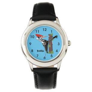 Reloj De Pulsera Ilustracion de personalizado de pájaros carpintero