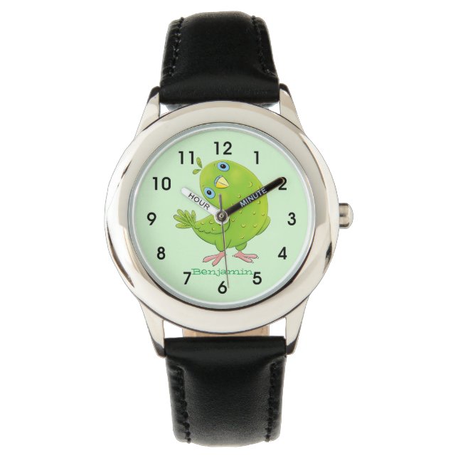 Reloj De Pulsera Ilustracion de personalizado de paracaídas verde l (Anverso)
