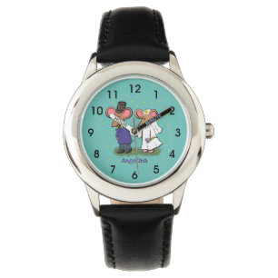 Reloj De Pulsera Ilustracion de personalizado de pareja de ratones