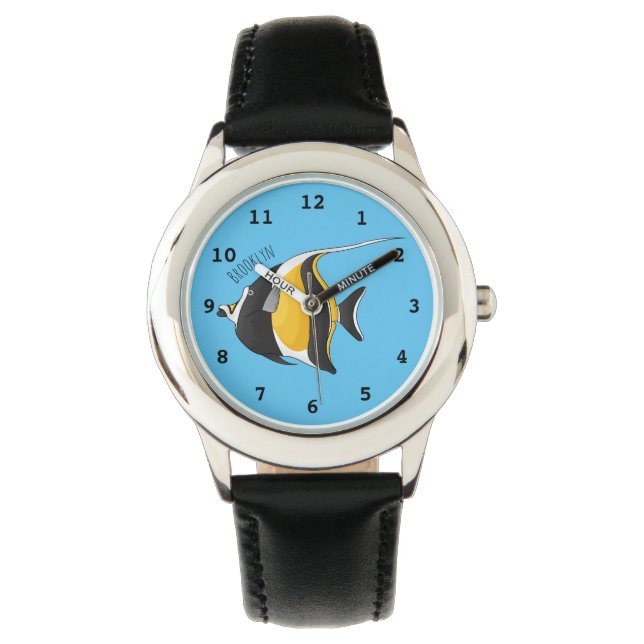 Reloj De Pulsera Ilustracion de personalizado de peces moro (Anverso)