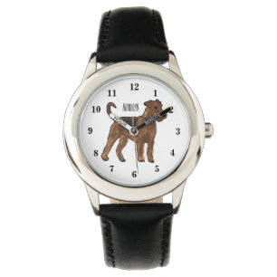 Reloj De Pulsera Ilustracion de personalizado de perro Airedale ter