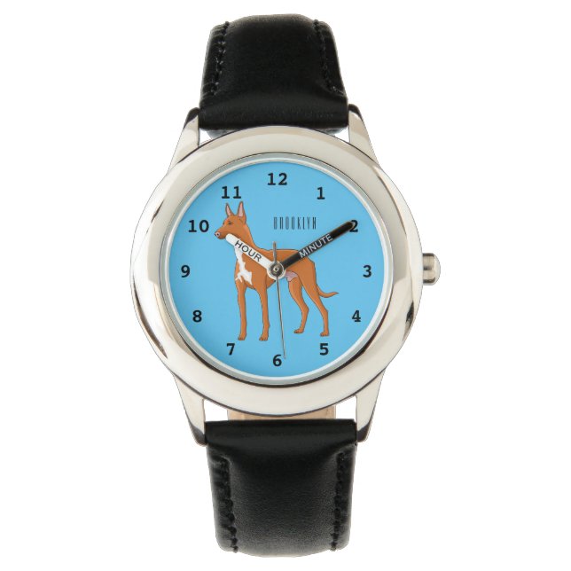 Reloj De Pulsera Ilustracion de personalizado de perro perrito (Anverso)