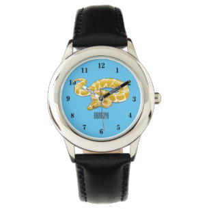 Reloj De Pulsera Ilustracion de personalizado de pitón birmano