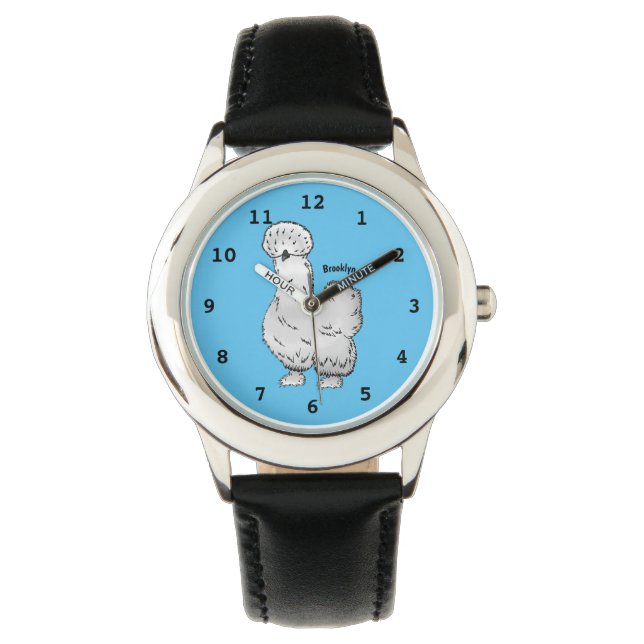 Reloj De Pulsera Ilustracion de personalizado de pollo de Silkie (Anverso)