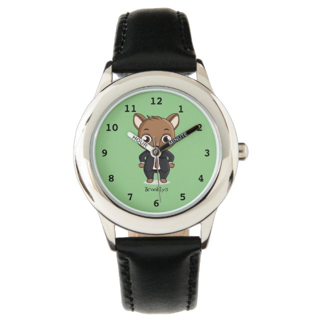 Reloj De Pulsera Ilustracion de personalizado de rata (Anverso)