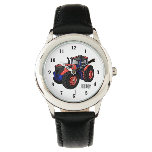 Reloj De Pulsera Ilustracion de personalizado de tractores (Anverso)