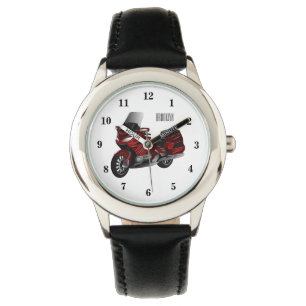 Reloj De Pulsera Ilustracion del personalizado de motocicleta de To