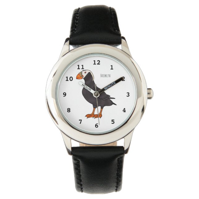 Reloj De Pulsera Ilustracion del personalizado de pajarito (Anverso)