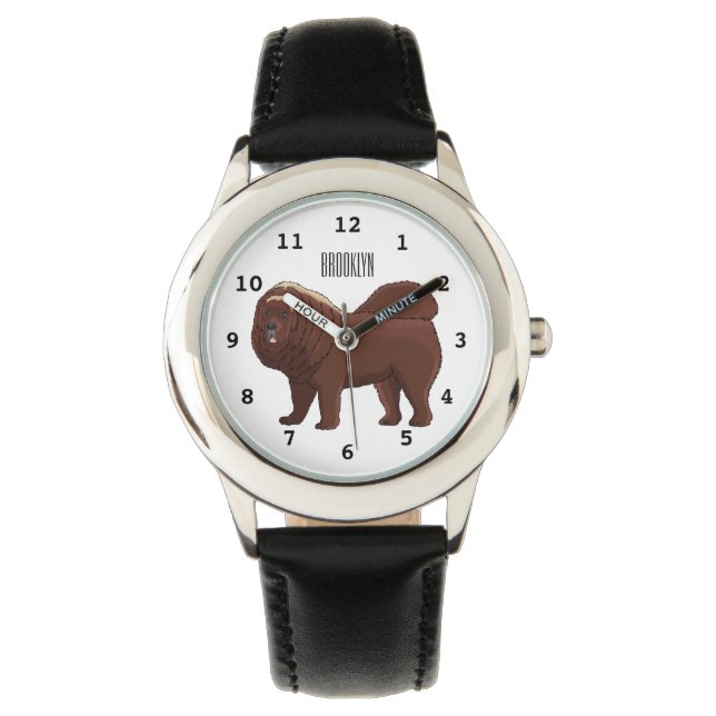 Reloj De Pulsera Ilustracion del personalizado tibetano Mastiff (Anverso)