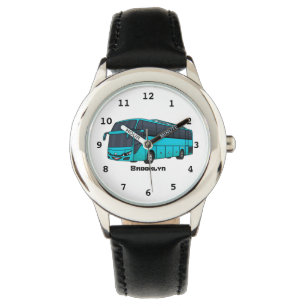 Reloj De Pulsera Ilustracion moderno de personalizado de autobús de