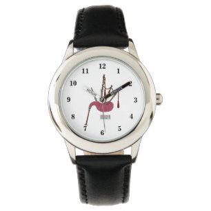 Reloj De Pulsera Ilustracion personalizado Bagpipes