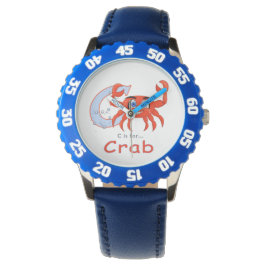 Reloj De Pulsera Ilustracion personalizado cangrejo