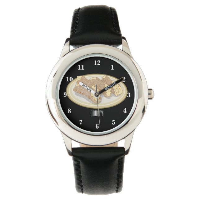 Reloj De Pulsera Ilustracion personalizado Cannoli (Anverso)