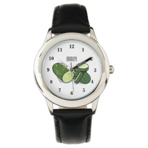 Reloj De Pulsera Ilustracion personalizado Cucumber