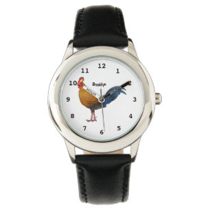 Reloj De Pulsera Ilustracion personalizado de aves de Sri Lanka
