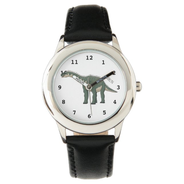 Reloj De Pulsera Ilustracion personalizado de Barapasaurus (Anverso)