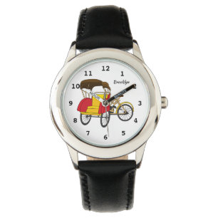 Reloj De Pulsera Ilustracion personalizado de bicitaxi
