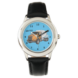 Reloj De Pulsera Ilustracion personalizado de camión de mezcla de c