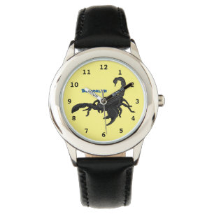 Reloj De Pulsera Ilustracion personalizado de escorpión hambriento