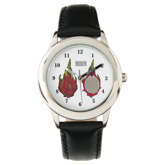 Reloj De Pulsera Ilustracion personalizado de fruta dragón (Anverso)