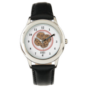 Reloj De Pulsera Ilustracion personalizado de galletas de chocolate
