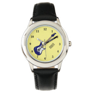 Reloj De Pulsera Ilustracion personalizado de guitarra eléctrica