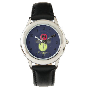 Reloj De Pulsera Ilustracion personalizado de luciérnaga de bichos 