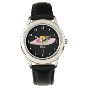 Reloj De Pulsera Ilustracion personalizado de Macaron