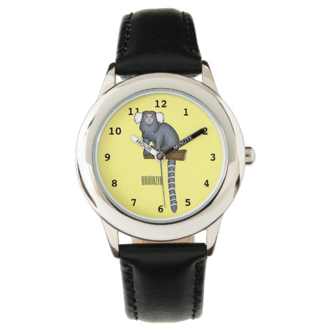 Reloj De Pulsera Ilustracion personalizado de marmoset común (Anverso)